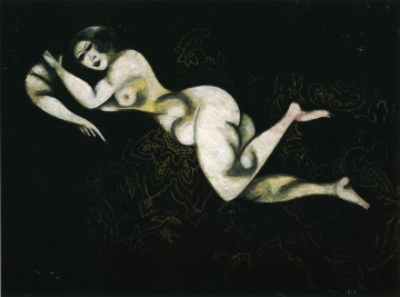  down - Nude Lying Down contemporary Marc Chagall